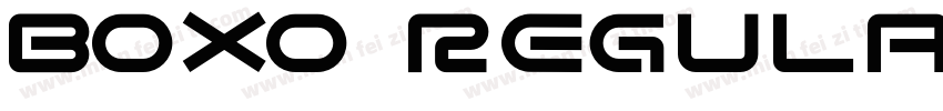 Boxo Regular字体转换